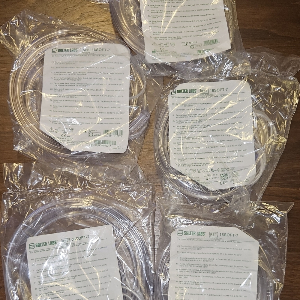 Salter Labs Cannula Tubing 7' Lot of 5